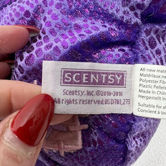 Scentsy Buddy Snap Dragon Purple Aromatherapy Plush Disney Minnie Love Scent Pak - Picture 9 of 16